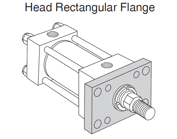 Head Rectangular Flange Mounting of Hydraulic Cylinders
