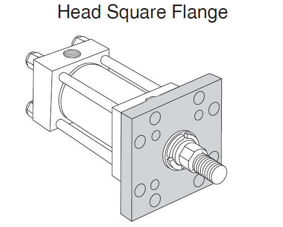 Head Square FlangeMounting of Hydraulic Cylinders